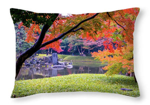 Shinjuku Gyoen - Throw Pillow