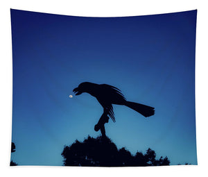 Raven and the moon